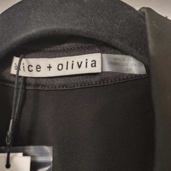 Alice + Olivia Multicolor Floral Long Sleeve BERTHA MINI SHIRT DRESS - Picture 7 of 12